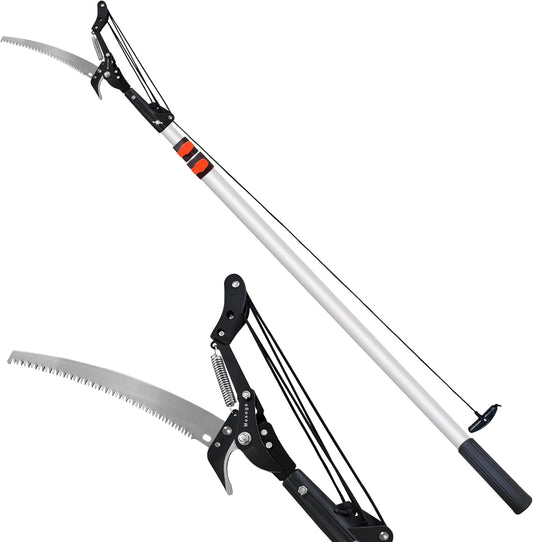 2-in-1 Manual Extendable Tree Pruner & Pole Saw