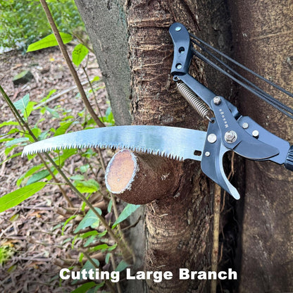 2-in-1 Manual Extendable Tree Pruner & Pole Saw