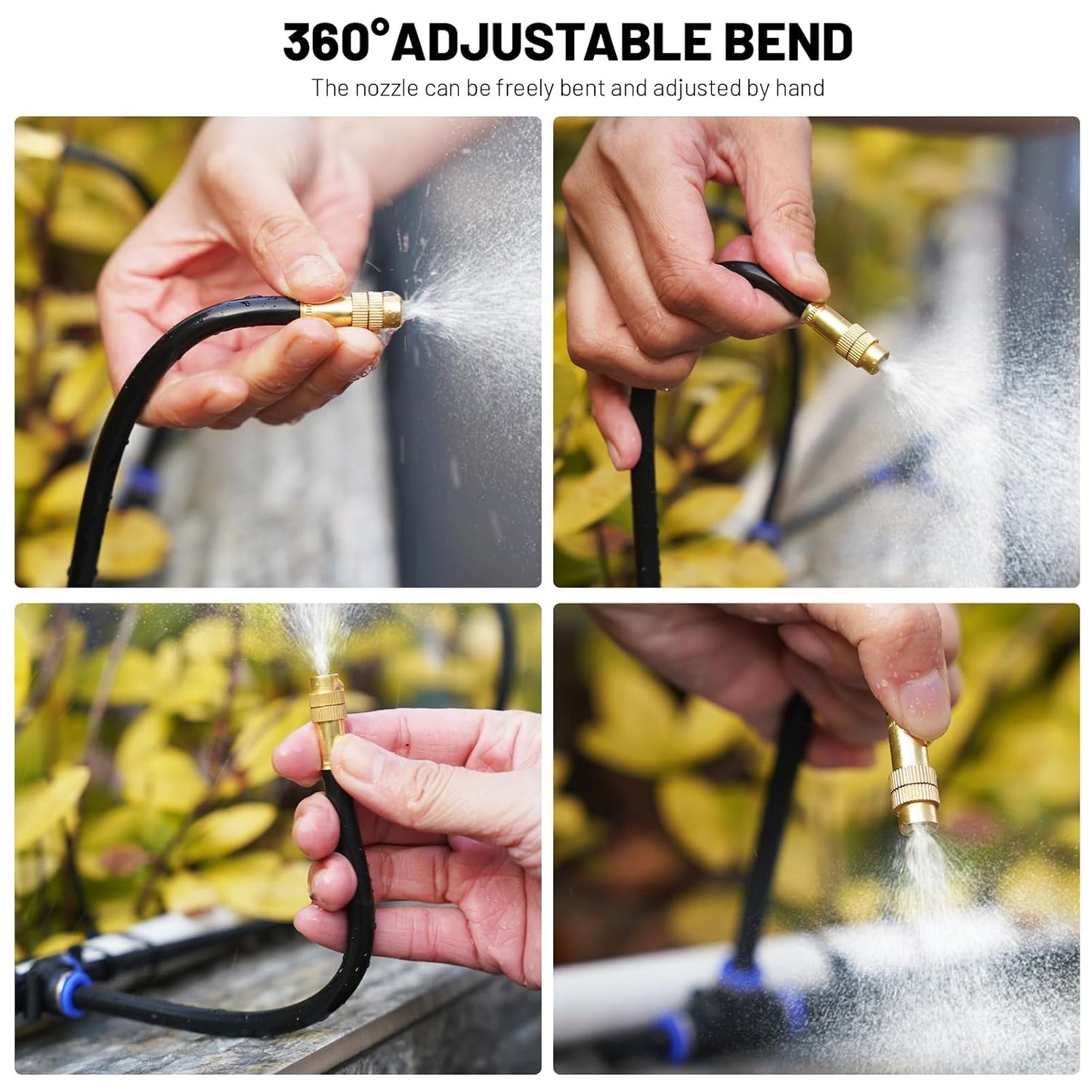360° Adjustable Drip Irrigation System with 16 Nozzles