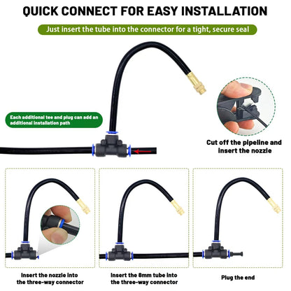 360° Adjustable Drip Irrigation System with 16 Nozzles