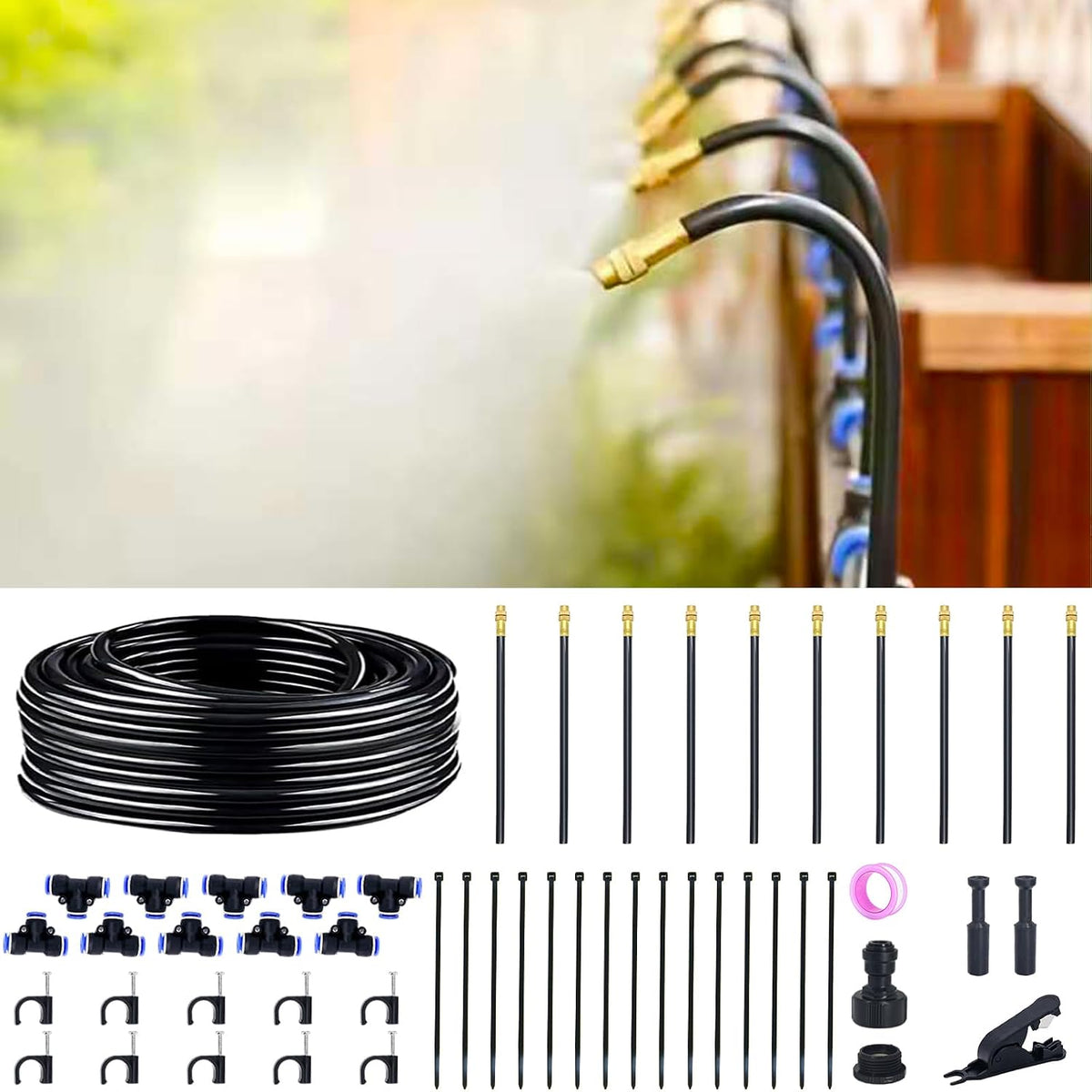 360° Adjustable Drip Irrigation System with 16 Nozzles