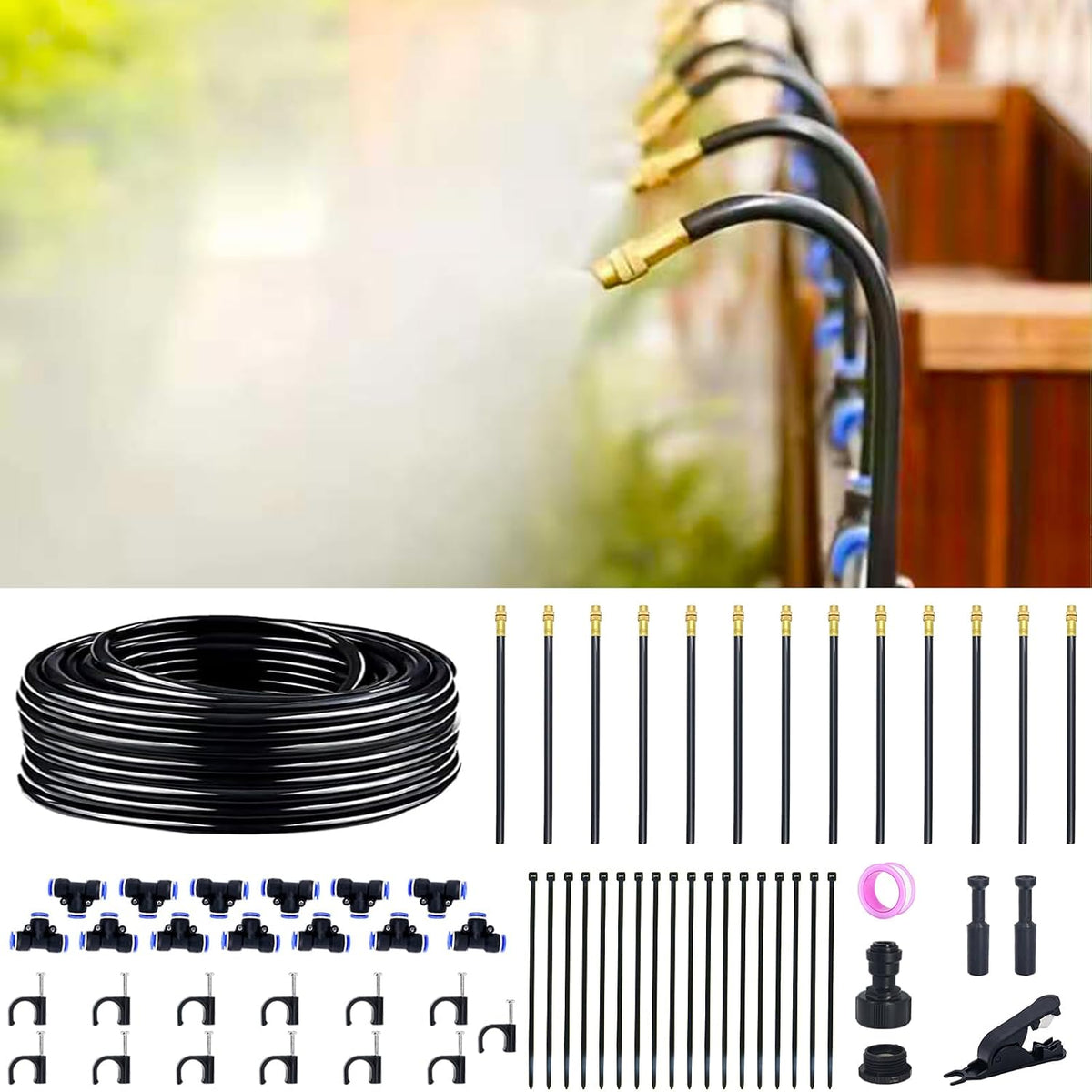 360° Adjustable Drip Irrigation System with 16 Nozzles
