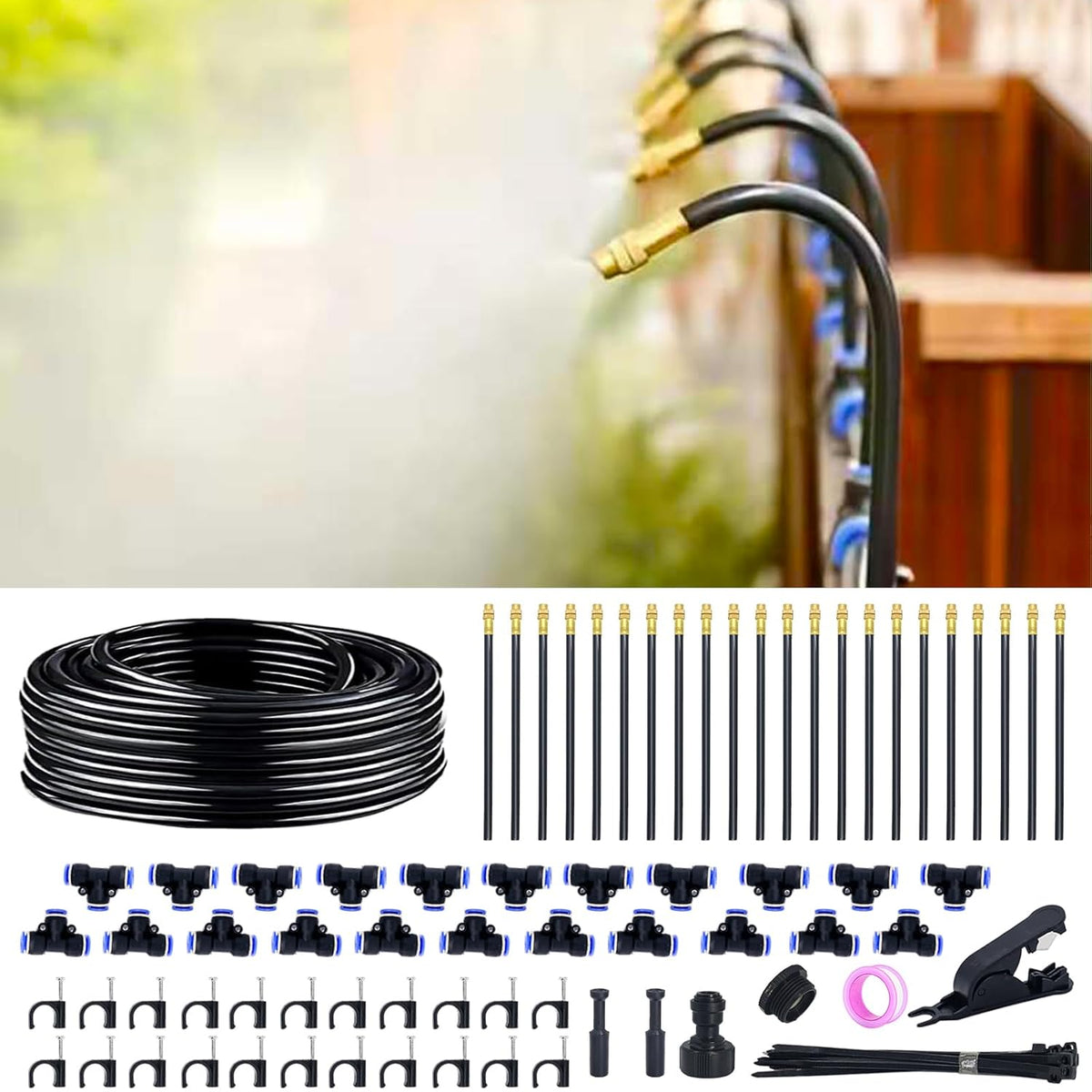 360° Adjustable Drip Irrigation System with 16 Nozzles