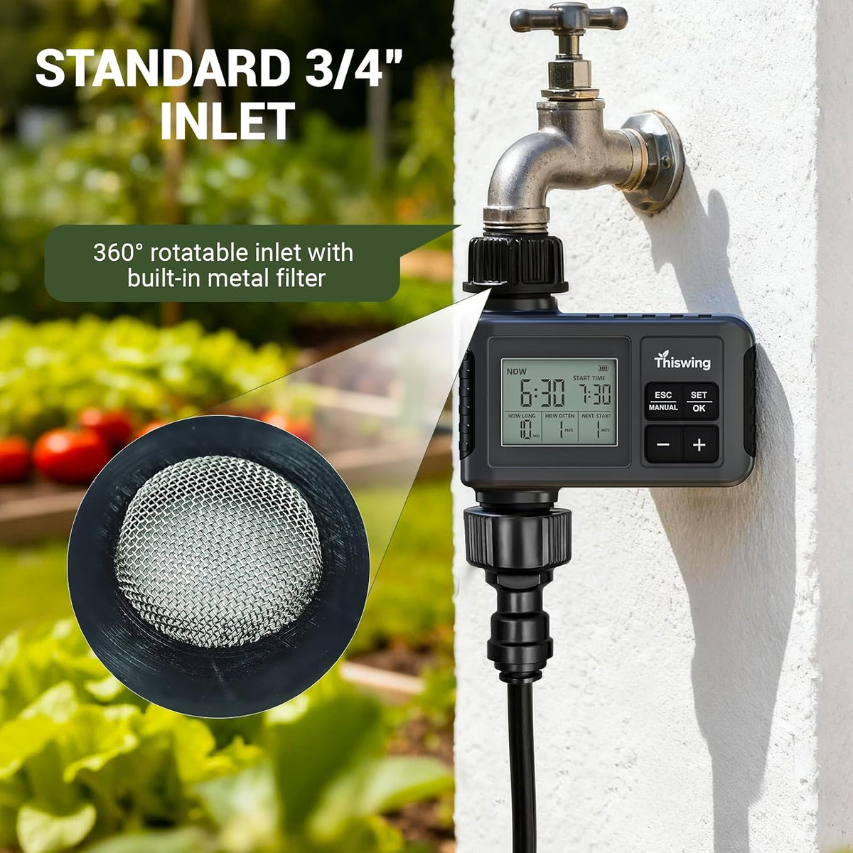 360° Adjustable Drip Irrigation System with 16 Nozzles