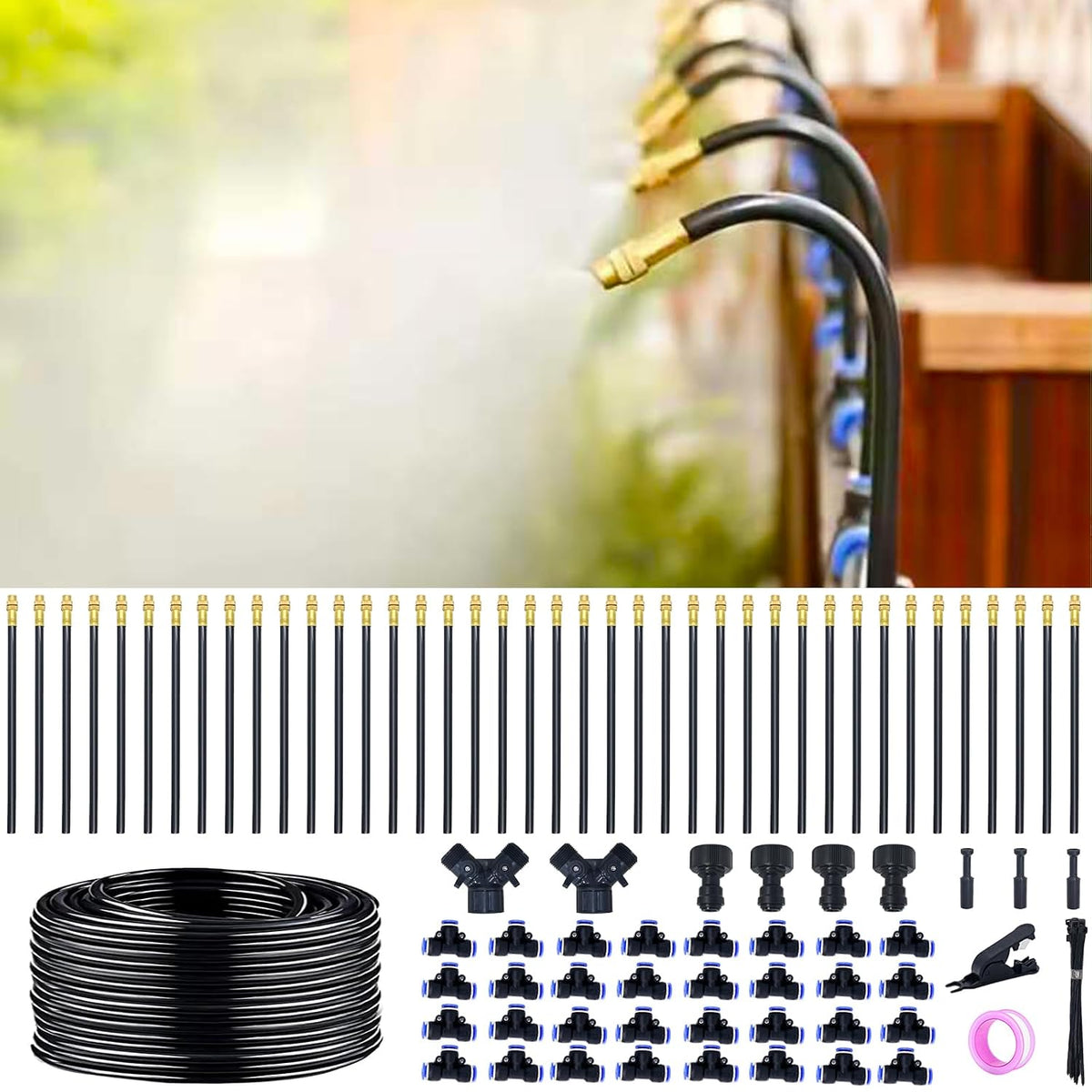 360° Adjustable Drip Irrigation System with 16 Nozzles