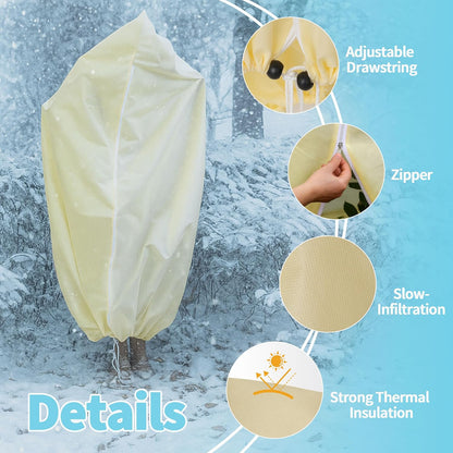Plant Covers Freeze Protection 2 Pack 47.2"x70.8"