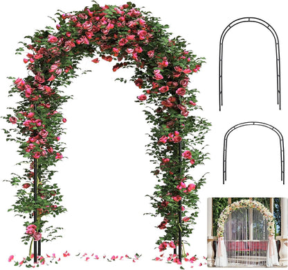 Thickened Tube Garden Arch Arbor Metal Trellis for Climbing Plants Outdoor