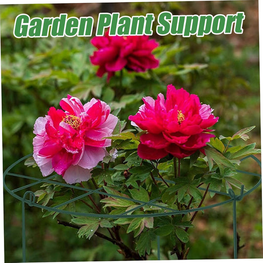 Peonies Support Cages, 6 Pack Peony Cages and Supports 30x40cm Plant Cages for Outdoor Plants Tomato Plant Support Plant Brace Flower Support Rings Hoops for Rose, Orchids
