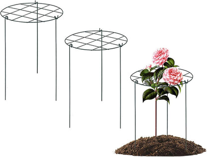 Peonies Support Cages, 6 Pack Peony Cages and Supports 30x40cm Plant Cages for Outdoor Plants Tomato Plant Support Plant Brace Flower Support Rings Hoops for Rose, Orchids