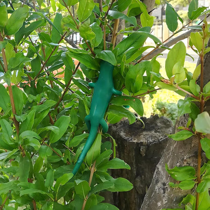 Cute Plant Cable Ties 18 Pcs, Reusable Garden Flexible Wire Tie, Cartoon Animal Shapes Garden Supports Soft Twist Plant Ties, Soft Rubber Wrapped Wire Tie Branches Wire Tie (Standard, Lizard Shape)