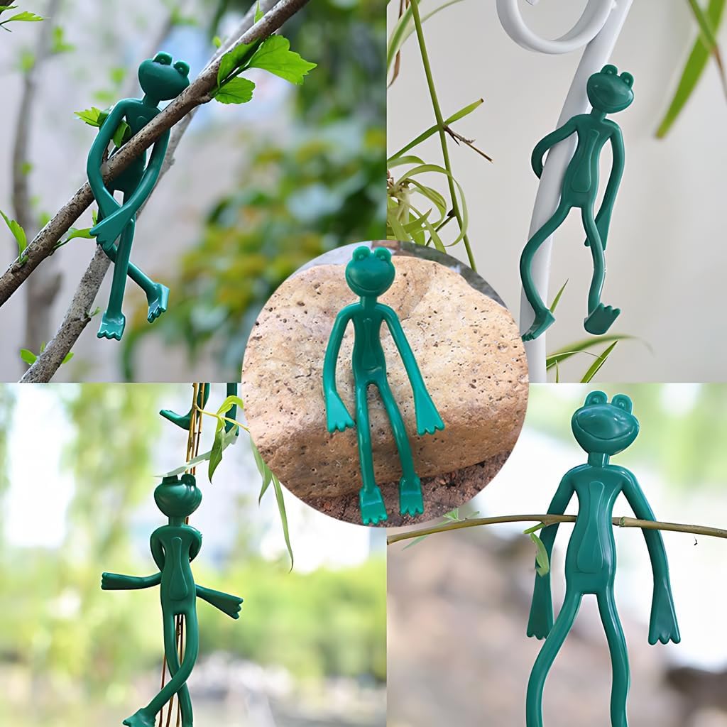 Cute Plant Cable Ties 18 Pcs, Reusable Garden Flexible Wire Tie, Cartoon Animal Shapes Garden Supports Soft Twist Plant Ties, Soft Rubber Wrapped Wire Tie Branches Wire Tie (Standard, Lizard Shape)