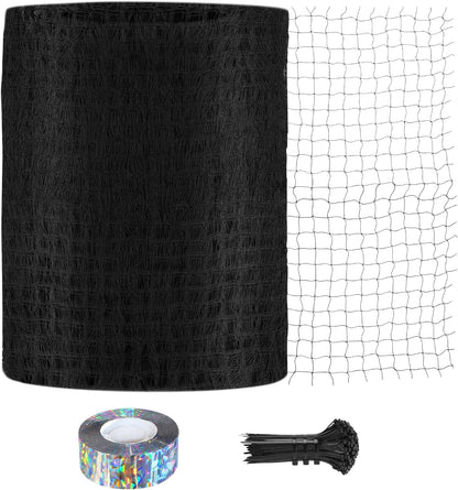 Bird Netting for Chicken Coop 25 X 50 Ft 1" Square Mesh Heavy Duty Chicken Run Netting Roof Cover Against Hawks, Eagles, Owls, UV Resistant, for Garden, Fruit Tree, Plant, Vegetable Protection