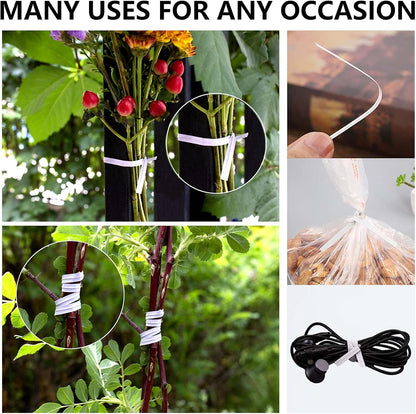 500 Pcs White Paper Twist Ties 5" Reusable Bread Ties Twisty-ties White Twist Ties Bag Ties Wire Ties for Bags Reusable Twist Tie for Party Cello Candy Bread Coffee Bags Cake Pops