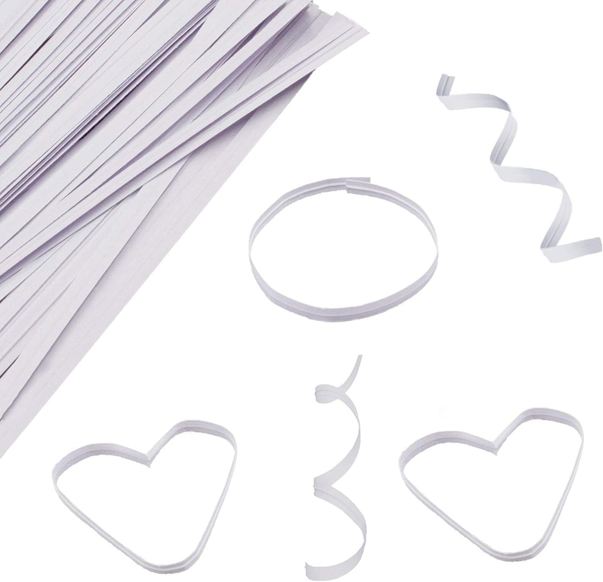 500 Pcs White Paper Twist Ties 5" Reusable Bread Ties Twisty-ties White Twist Ties Bag Ties Wire Ties for Bags Reusable Twist Tie for Party Cello Candy Bread Coffee Bags Cake Pops