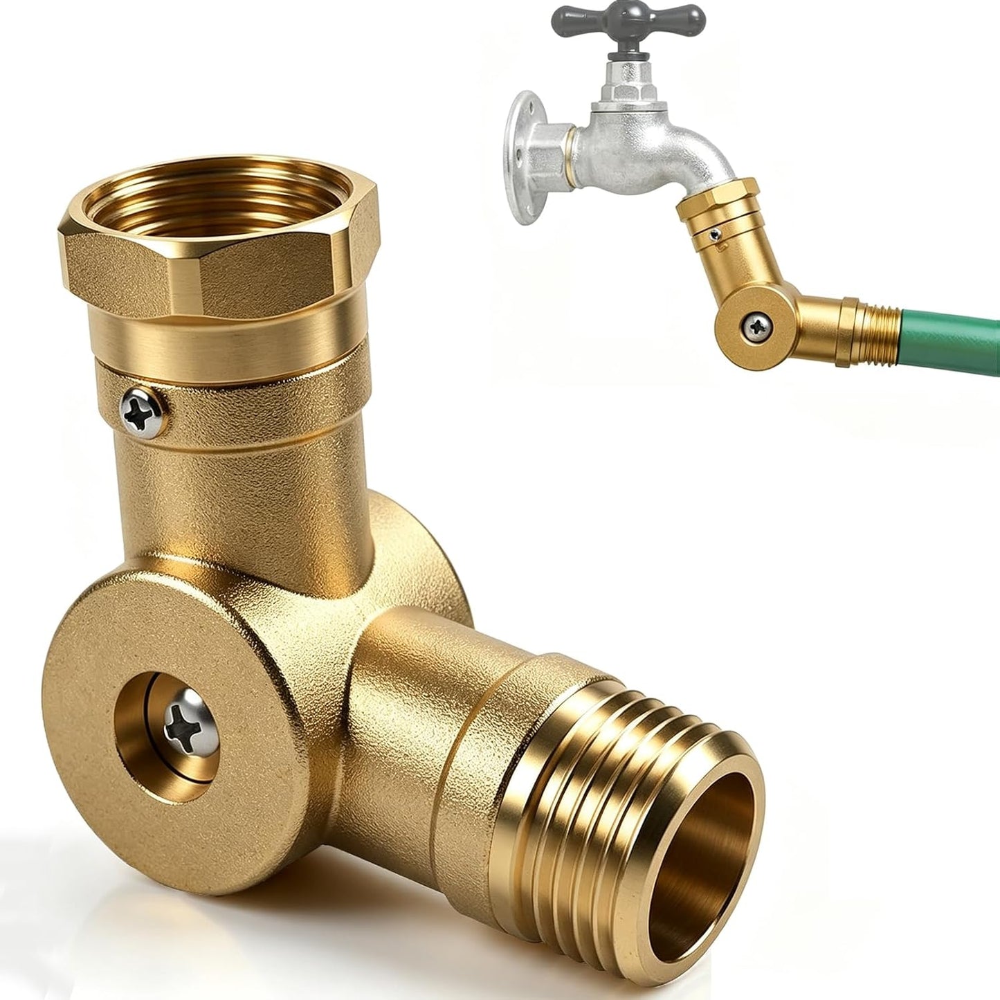 Swivel Hose Connector 180° & 360° Brass Garden Hose Swivel Connector