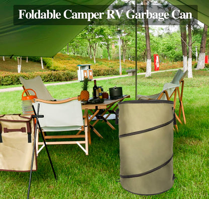 2 Pack 30 Gallon Collapsible Lawn and Leaf Bag Pop-Up Trash Can