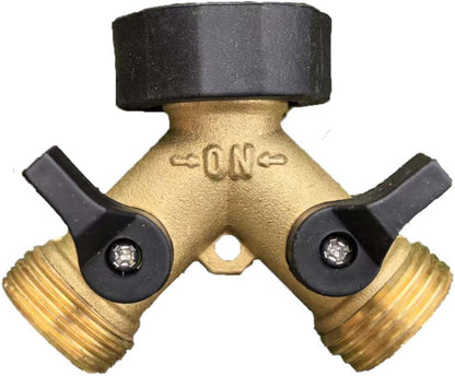 Garden Hose Splitter 2 Way Heavy Duty,Faucet Splitter, Outdoor Faucet Splitter, y Adapter for Water Hose, Water Spigot Splitter （1Pcs）