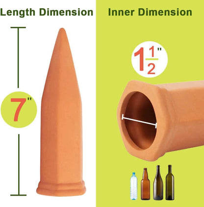 10pcs Terracotta Watering Spikes