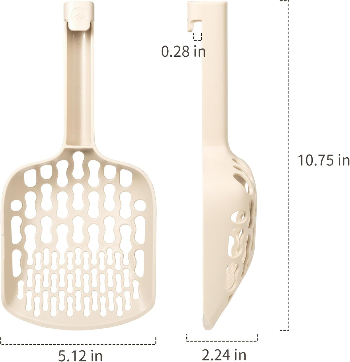 Cat Litter Scoop for tofu and Clay Litter, Durable Easy-to-Clean ABS