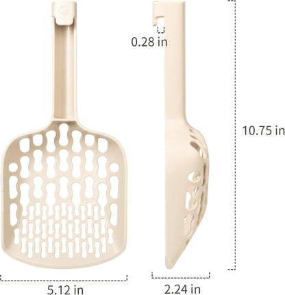 Cat Litter Scoop for tofu and Clay Litter, Durable Easy-to-Clean ABS
