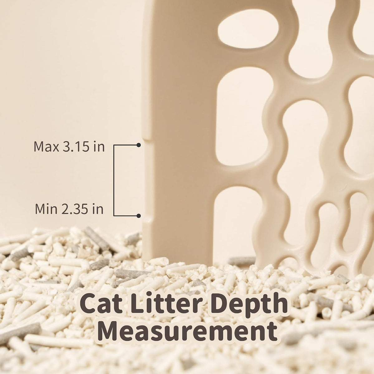 Cat Litter Scoop for tofu and Clay Litter, Durable Easy-to-Clean ABS