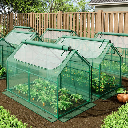 6x3x3FT Mini Greenhouse with 2 Large Zipper Doors for Outdoor