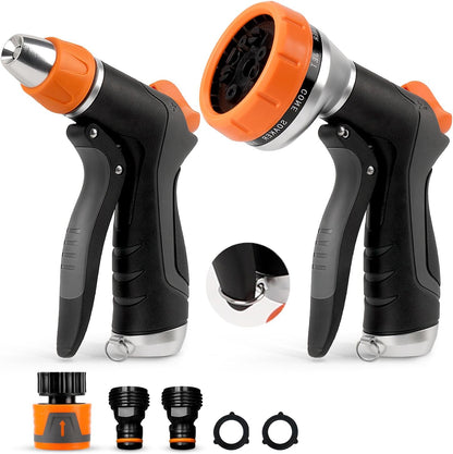 2 Pack Garden Hose Nozzle High Pressure 10 & 2 Water Hose Nozzle