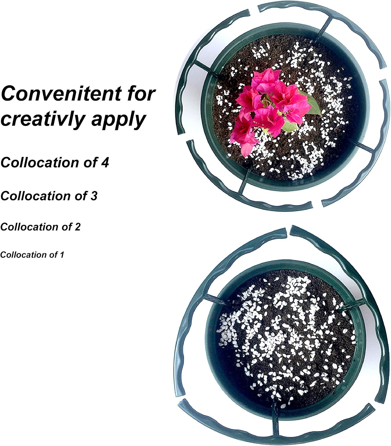 12Packs Plant Support Stake Half Round Plant Support, Stackable 3 Tier Garden Flower Support, Plant Stakes for Indoor Outdoor Plants for Tomato,Monstera, Peony, Hydrangea, Climbing Plants