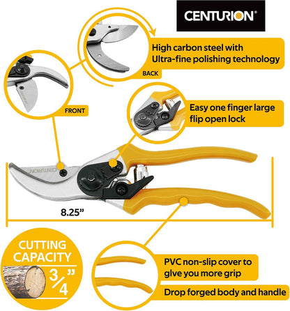 1222 3-Piece Lopper, Hedge Shear & Pruner Combo Set, Heavy Duty Tree, Shrub & Bush Care Kit for Lawn, Garden & Yard, Ideal for Indoor & Outdoor Gardening, Branch Cutting & Plant Trimming