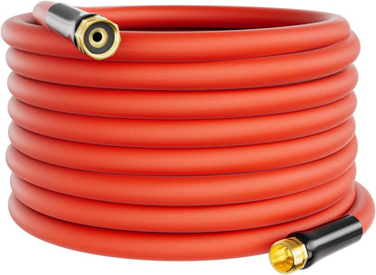 5/8" x 15FT Hot/Cold Rubber Garden Water Hose, -50℉ to 190℉