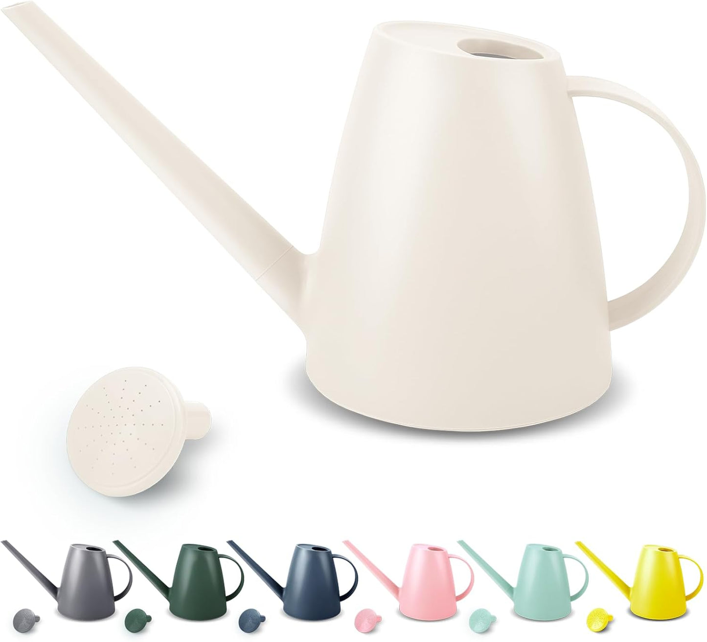 1.8L Watering Can, Small Watering Can for Indoor Plants with Long Spout