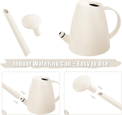 1.8L Watering Can, Small Watering Can for Indoor Plants with Long Spout