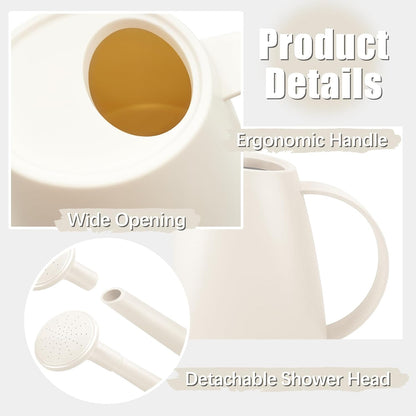 1.8L Watering Can, Small Watering Can for Indoor Plants with Long Spout