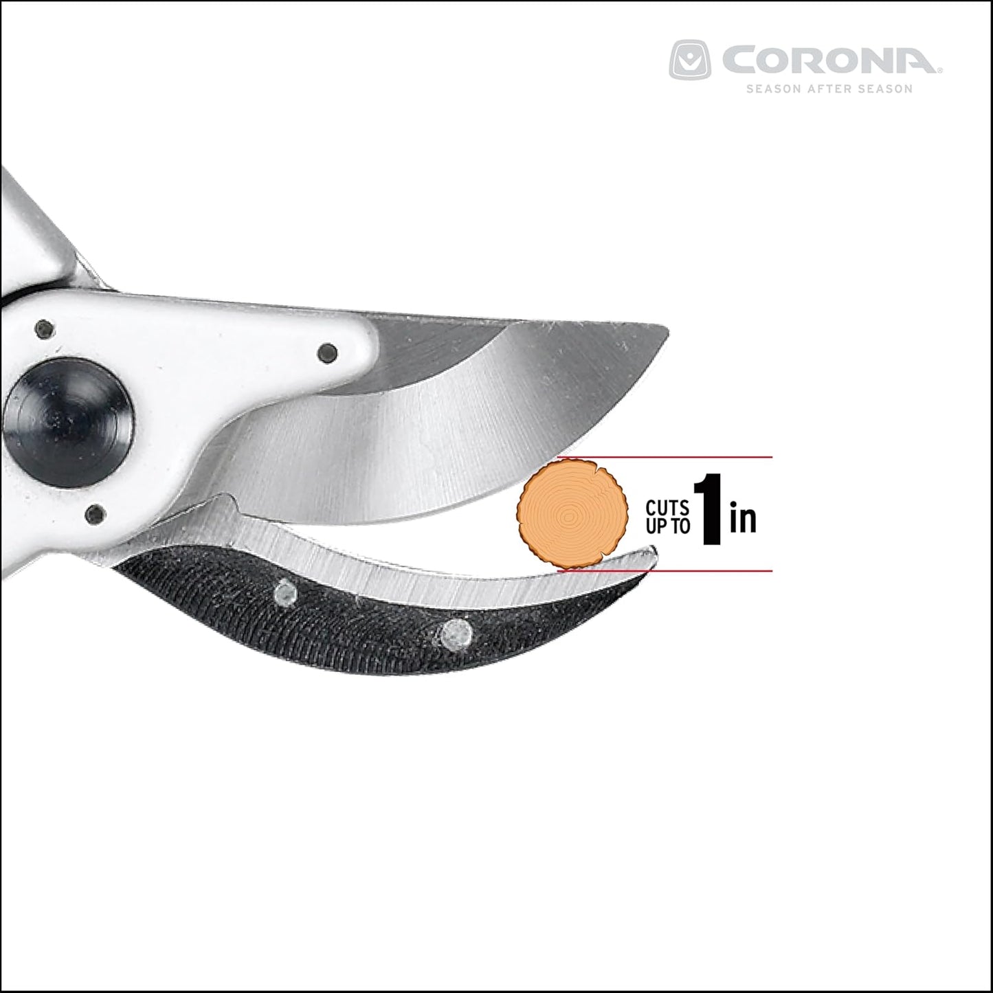 BP 6250 MAXFORGED Aluminum Bypass Pruner, 1-Inch Cut Capacity, Professional Hand Pruning Shears with Replaceable Steel Blade & Non-Slip Comfort Grip