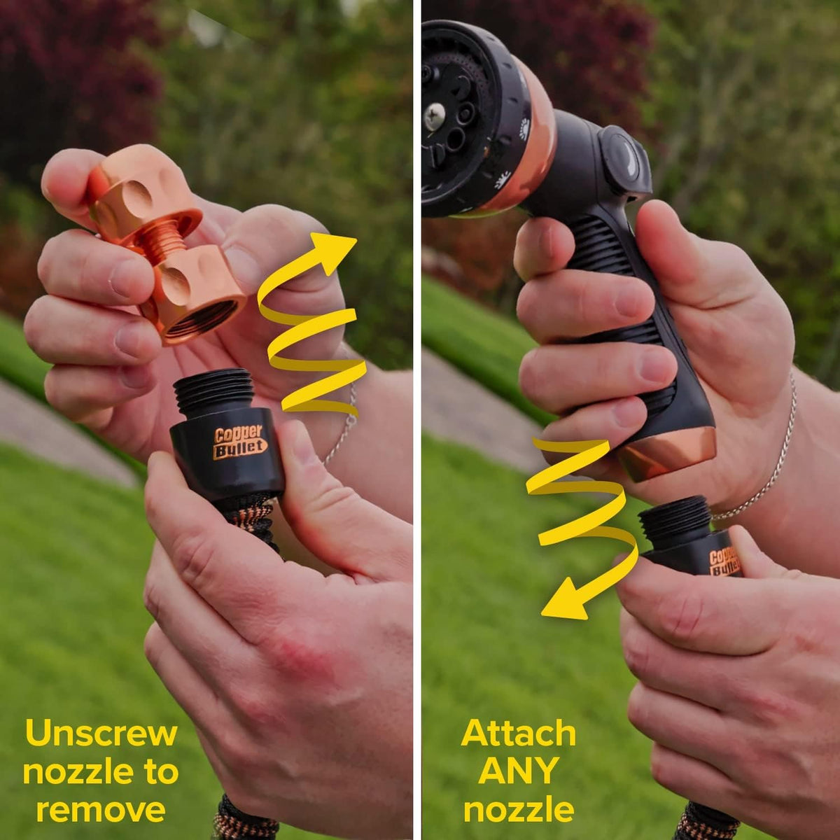 25 FT Copper Bullet Expandable Garden Hose, As Seen on TV