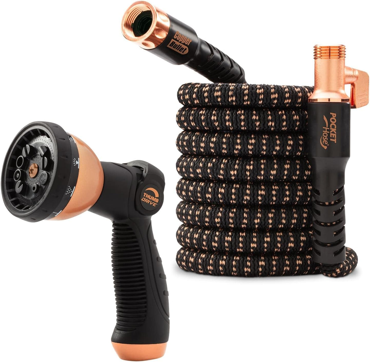 25 FT Copper Bullet Expandable Garden Hose, As Seen on TV
