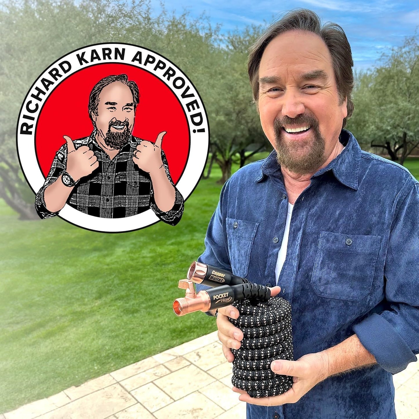 25 FT Copper Bullet Expandable Garden Hose, As Seen on TV