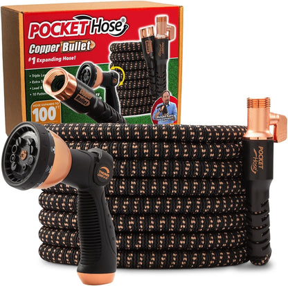 25 FT Copper Bullet Expandable Garden Hose, As Seen on TV
