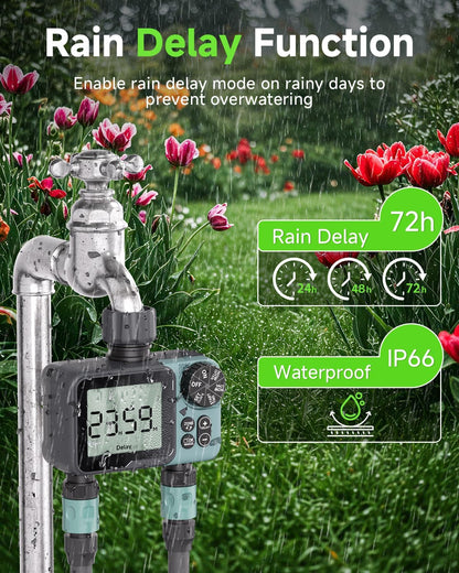 Sprinkler Timer, Programmable Hose Timer for Automatic Watering