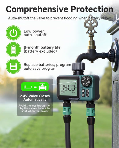 Sprinkler Timer, Programmable Hose Timer for Automatic Watering