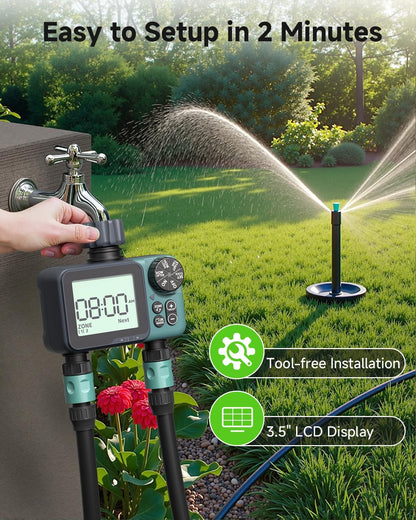 Sprinkler Timer, Programmable Hose Timer for Automatic Watering