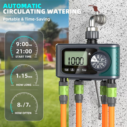Sprinkler Timer, Programmable Hose Timer for Automatic Watering