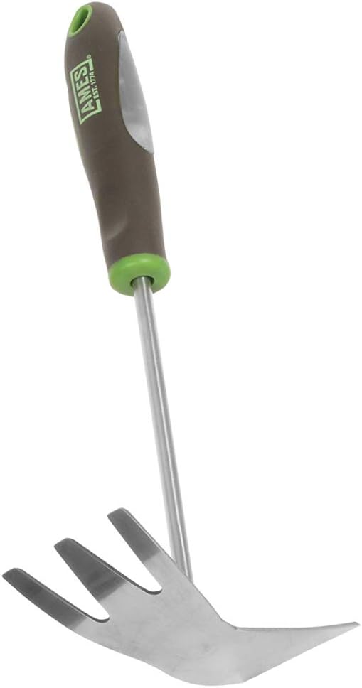 2445200 Stainless Steel Hand Cultivator with Ergo Gel Grip, 11-Inch