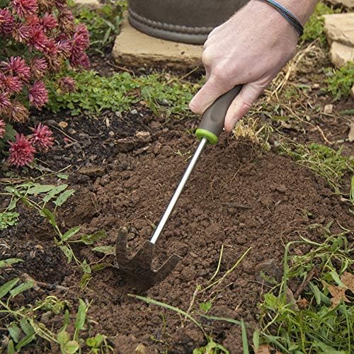 2445200 Stainless Steel Hand Cultivator with Ergo Gel Grip, 11-Inch