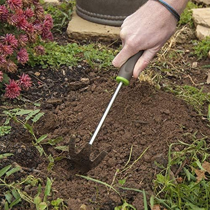 2445200 Stainless Steel Hand Cultivator with Ergo Gel Grip, 11-Inch