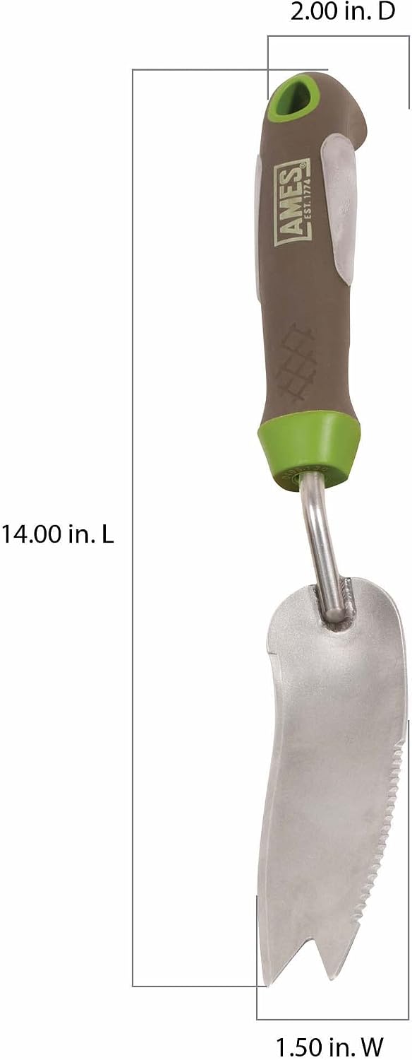2445200 Stainless Steel Hand Cultivator with Ergo Gel Grip, 11-Inch