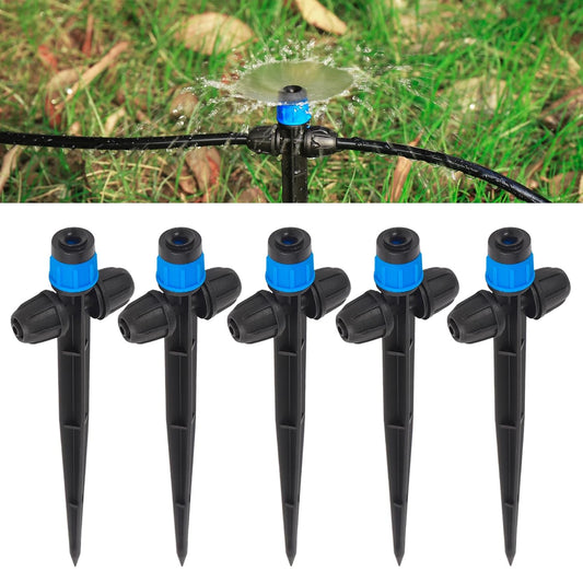 25 Pcs Drip Irrigation Fan Emitter for 1/4" Irrigation Tubing