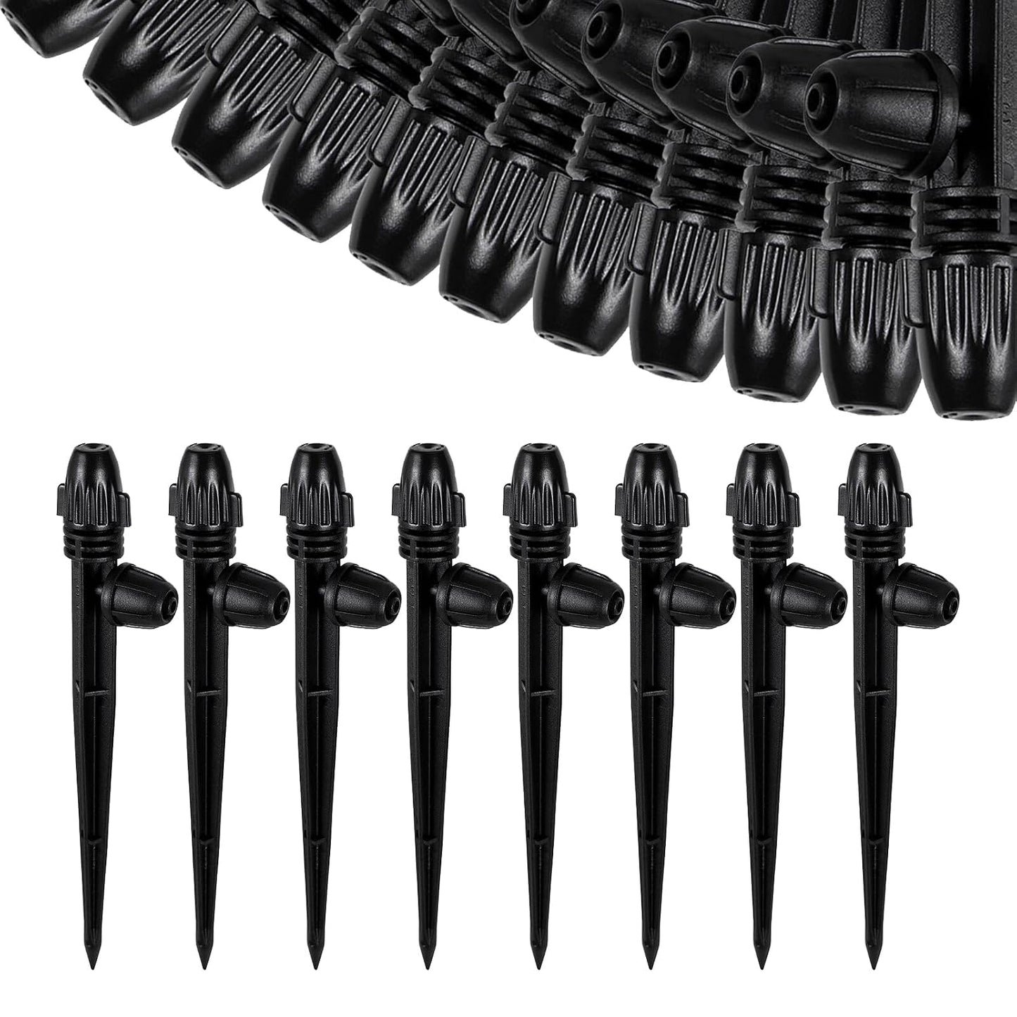 25 Pcs Drip Irrigation Fan Emitter for 1/4" Irrigation Tubing