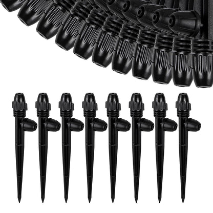 25 Pcs Drip Irrigation Fan Emitter for 1/4" Irrigation Tubing