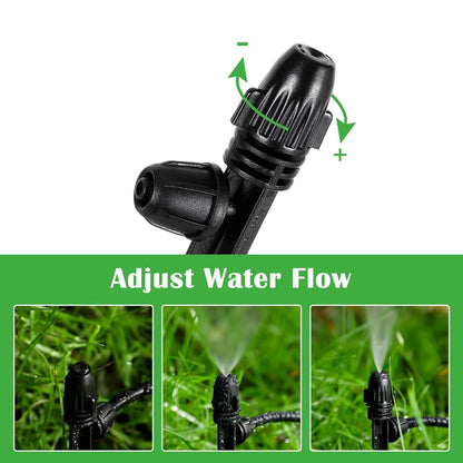 25 Pcs Drip Irrigation Fan Emitter for 1/4" Irrigation Tubing